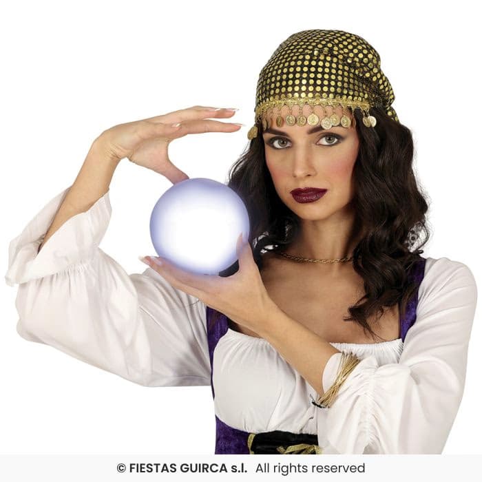 Guirca Bola Luz Pitonisa de doce centímetros con cambio de color en Dulcealmacen