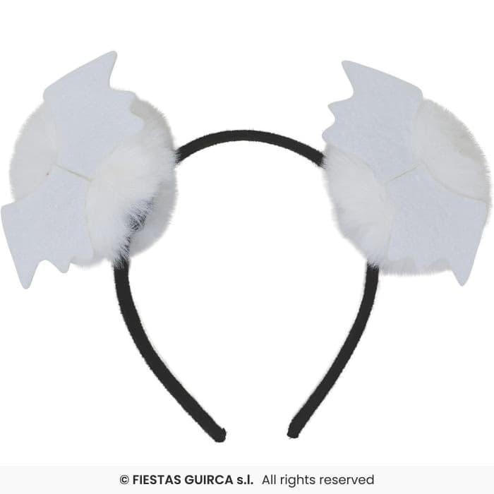 Guirca Diadema Fantasmas con peluches blancos decorativos para Halloween en Dulcealmacen