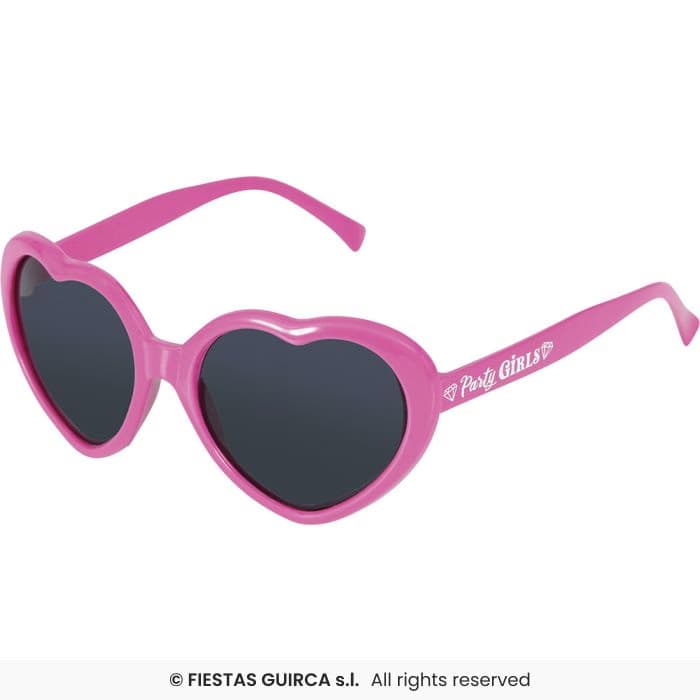 Guirca Gafas Corazón Party Girls de color rosa para fiestas y disfraces en Dulcealmacen