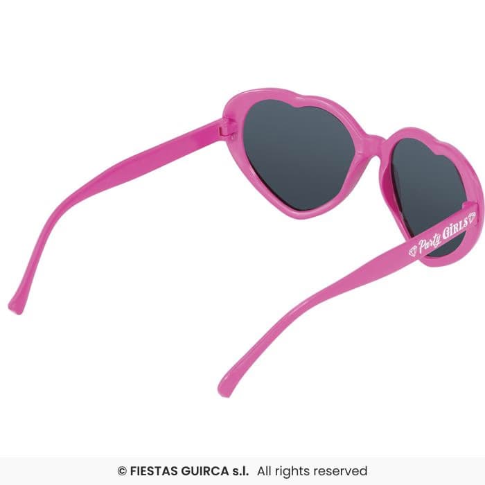 Guirca Gafas Corazón Party Girls de color rosa para fiestas y disfraces en Dulcealmacen
