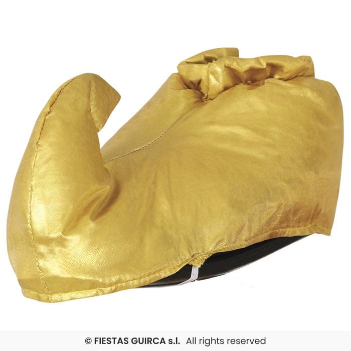 Guirca Babuchas Doradas de 35 cm tipo Aladin para disfraces orientales en Dulcealmacen