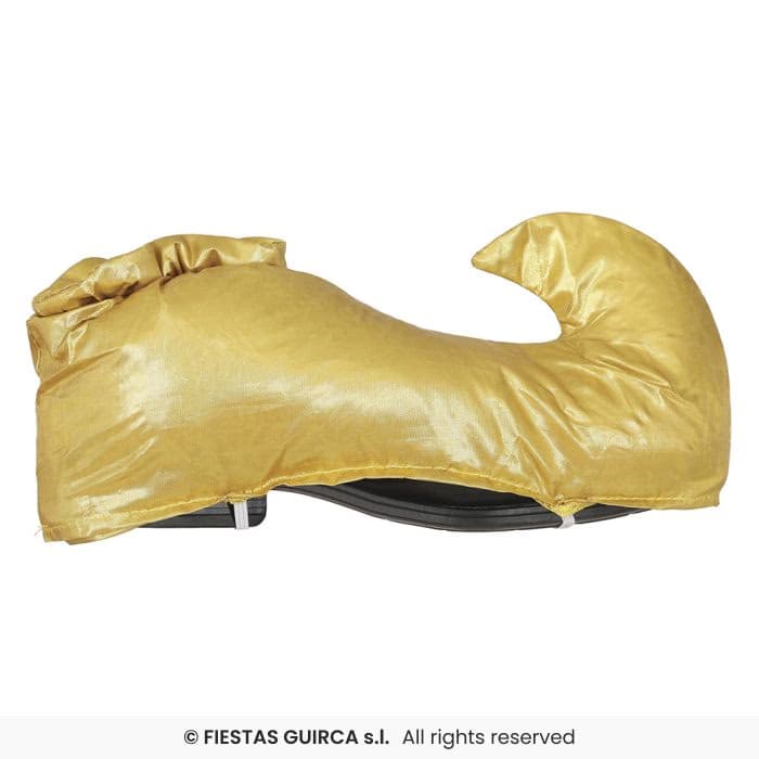 Guirca Babuchas Doradas de 35 cm tipo Aladin para disfraces orientales en Dulcealmacen