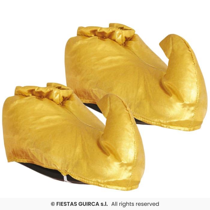 Guirca Babuchas Doradas de 35 cm tipo Aladin para disfraces orientales en Dulcealmacen