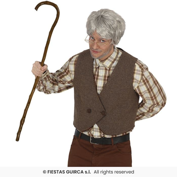 Guirca Baston Madera Abuelo 90 cm garrota de madera natural en Dulcealmacen