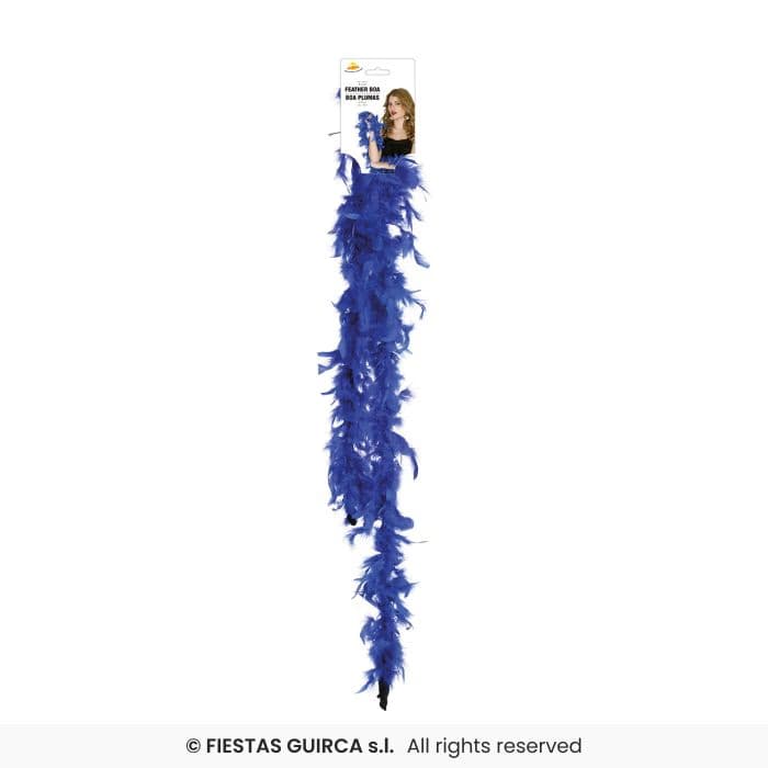 Guirca Boa Pluma 80 gr Azul Oscuro para disfraces en Dulcealmacen