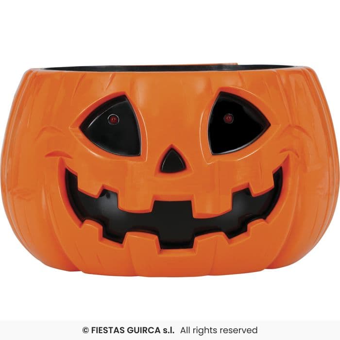 Guirca Bol Calabaza Luz Sonido interactivo de 15 cm en Dulcealmacen