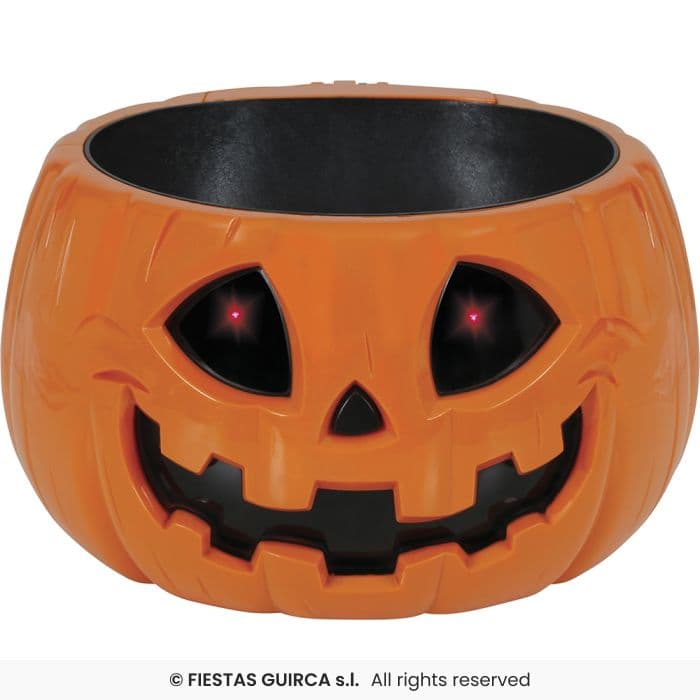 Guirca Bol Calabaza Luz Sonido interactivo de 15 cm en Dulcealmacen