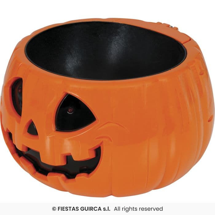 Guirca Bol Calabaza Luz Sonido interactivo de 15 cm en Dulcealmacen