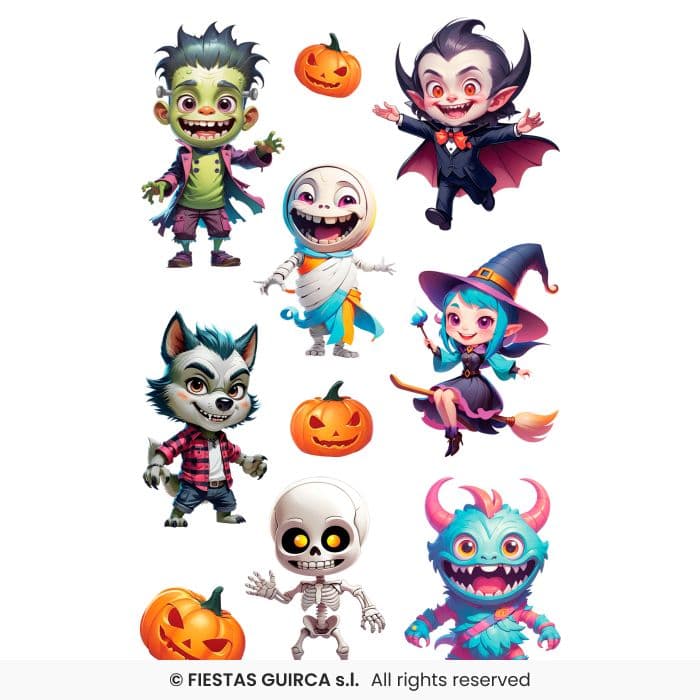 Guirca Pegatinas Surtidas Halloween infantiles en la tienda online Dulcealmacen