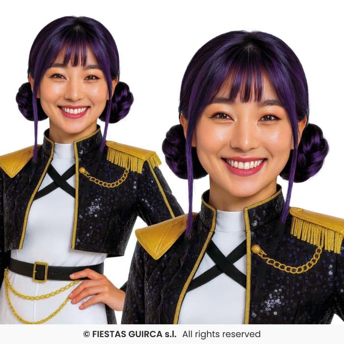 Guirca Peluca Starry Buns K-Pop en caja de Dulcealmacen