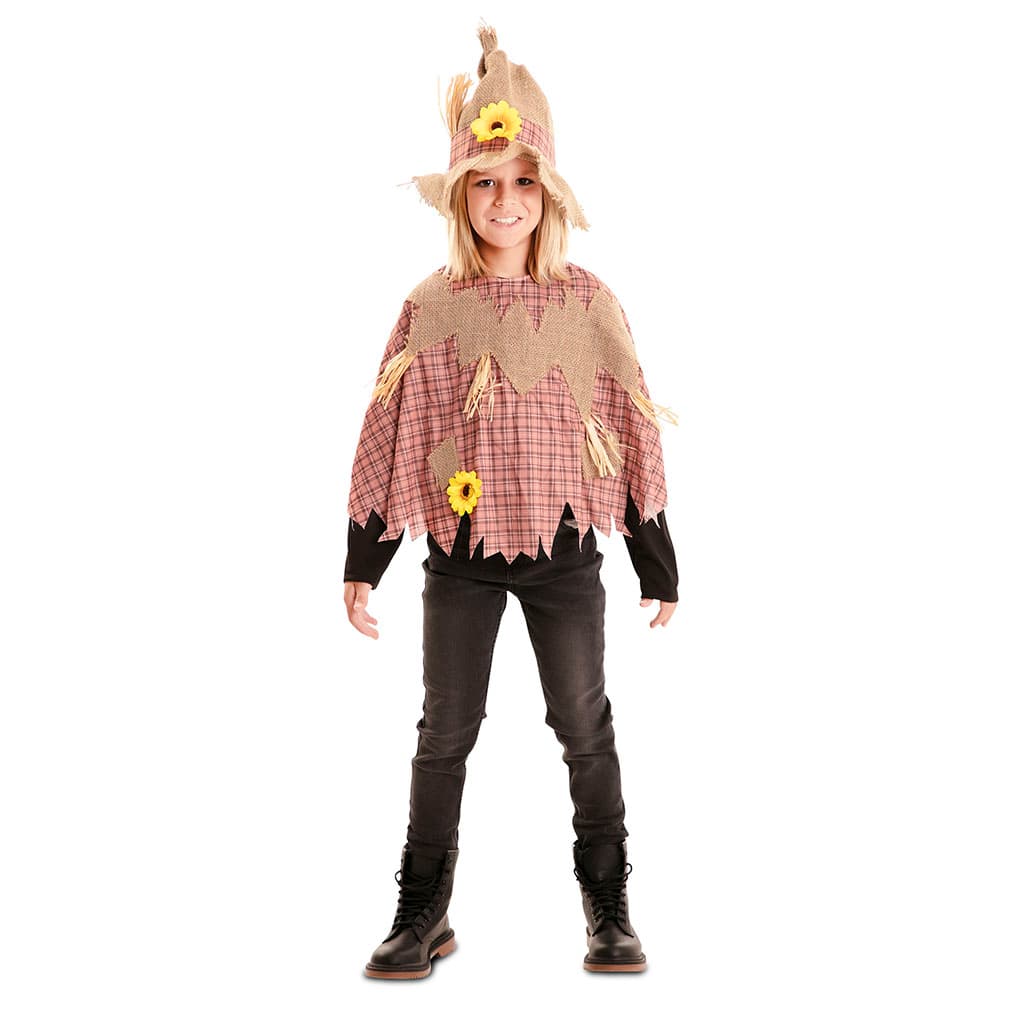 Disfraz Poncho Espantapajaros Infantil