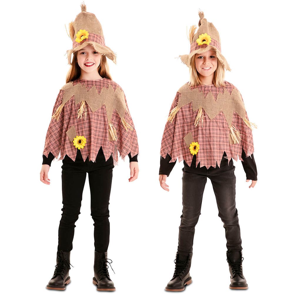 Disfraz Poncho Espantapajaros Infantil