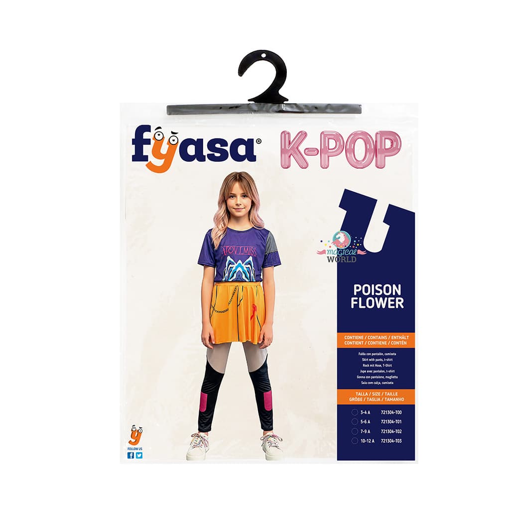 Disfraz K-POP Poison Flower Infantil