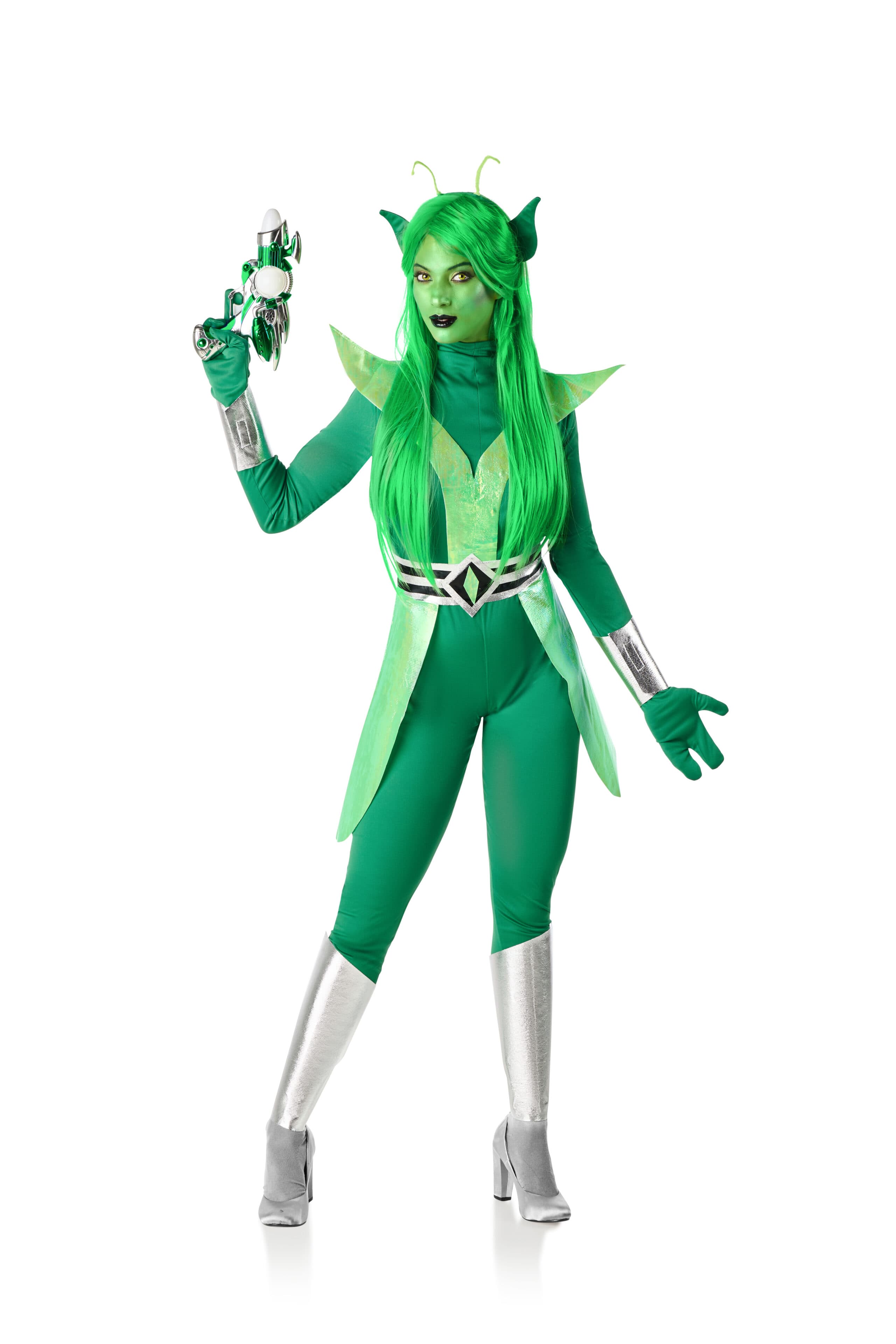 Kimokaweii disfraz  t-s  alien verde mujer