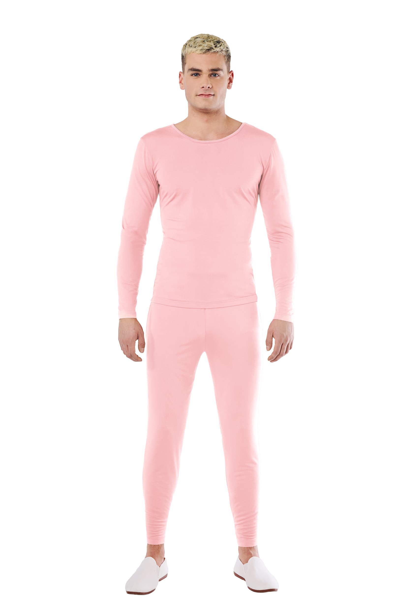 Kimokaweii disfraz  t-s maillot rosa hombre 2 pzas spandex