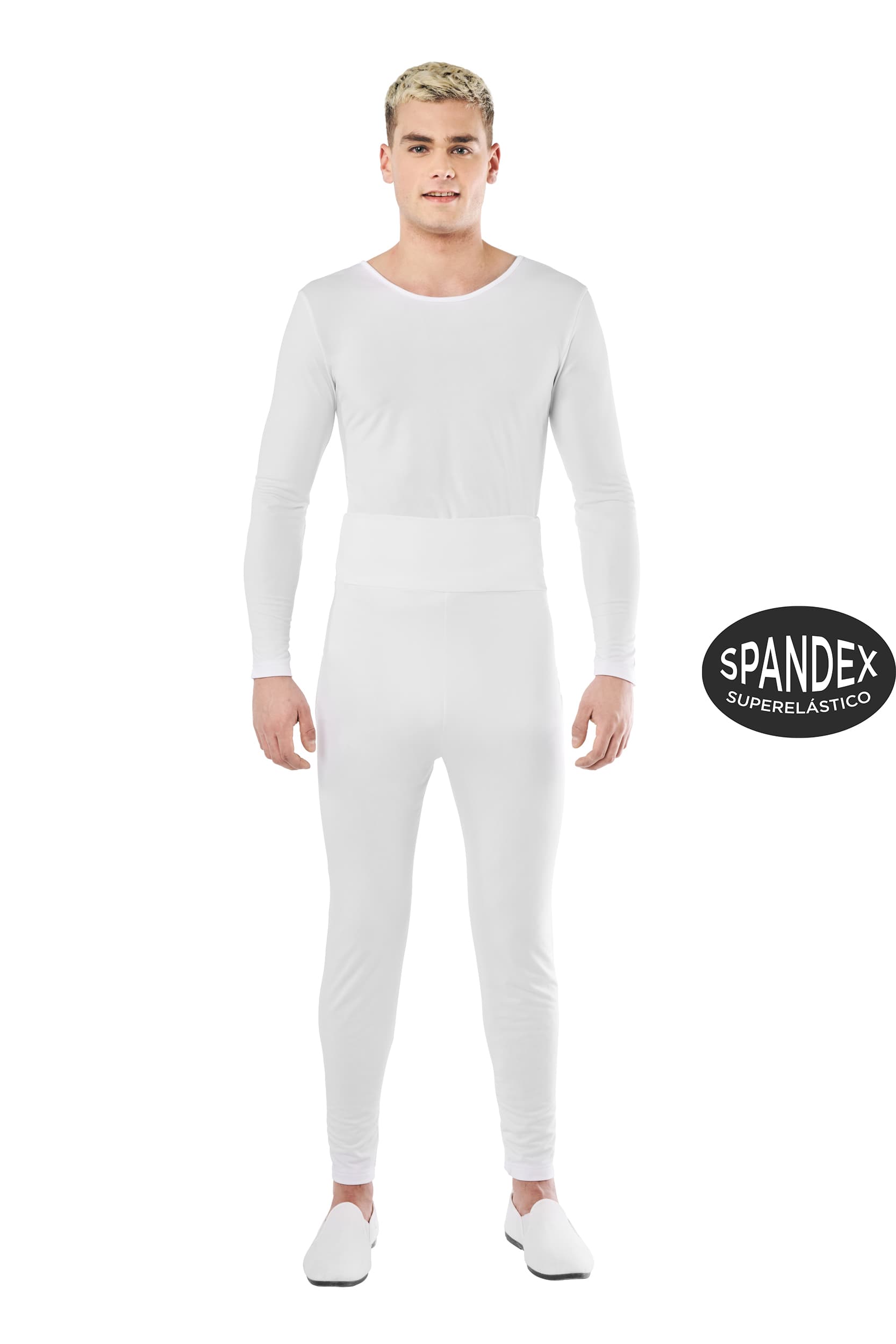 Kimokaweii disfraz  t-m/l  maillot blanco 2 pzas hombre spandex