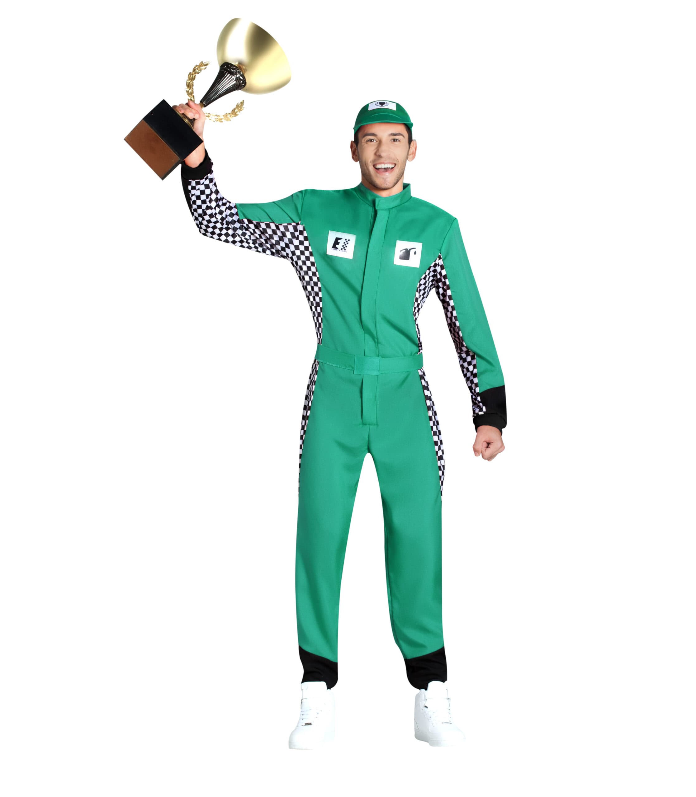 Kimokaweii disfraz  t-s piloto verde coches hombre