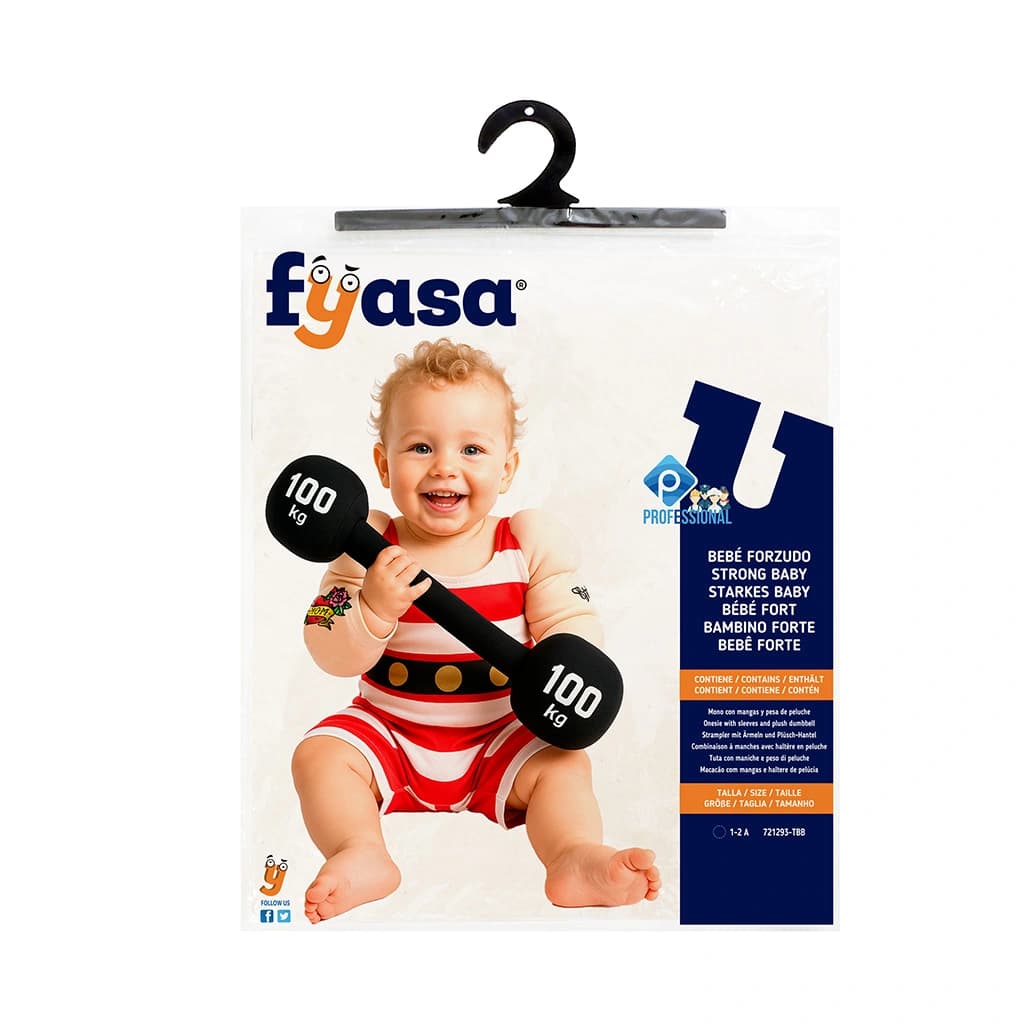Disfraz de Forzudo de Circo para Bebé (Talla 1-2 años)