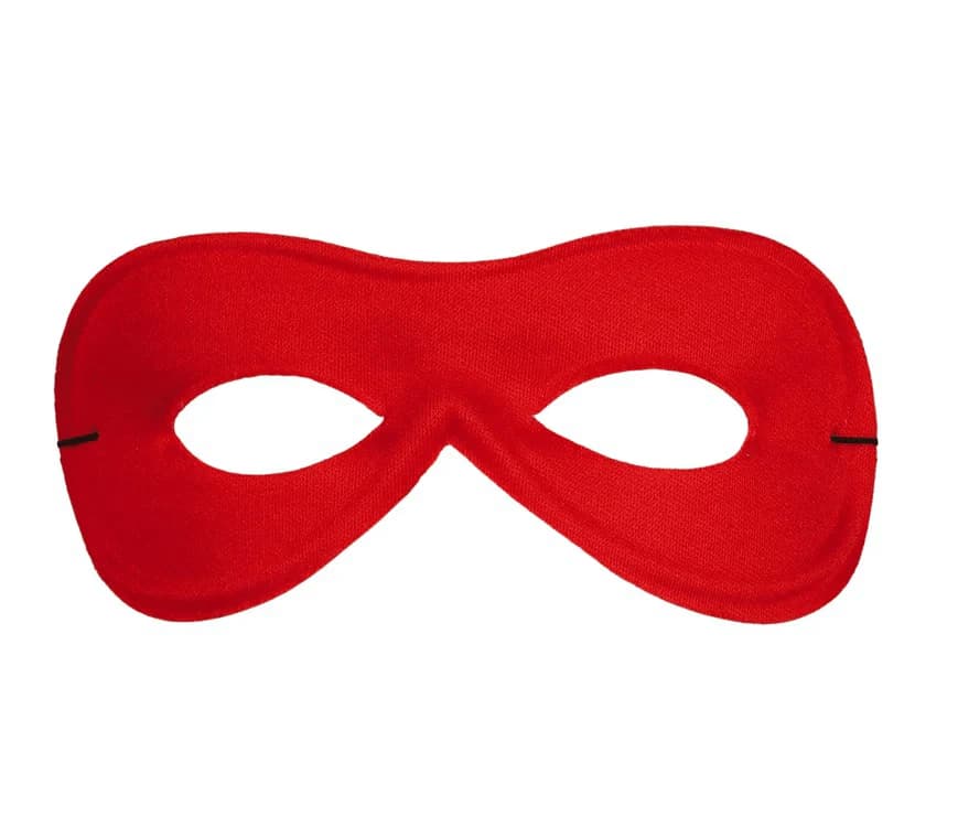 Guirca Antifaz Pierrot Seda Rojo Extra