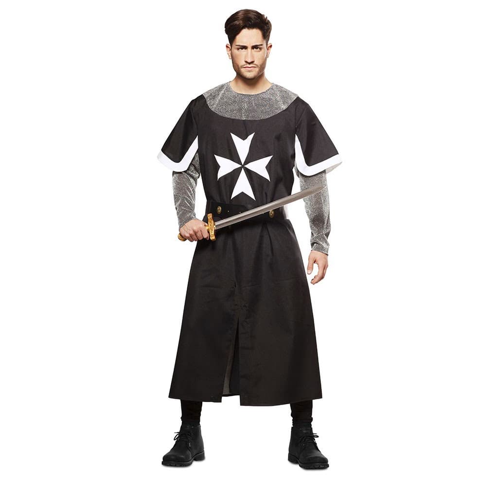EU cruzado medieval  negro T ML
