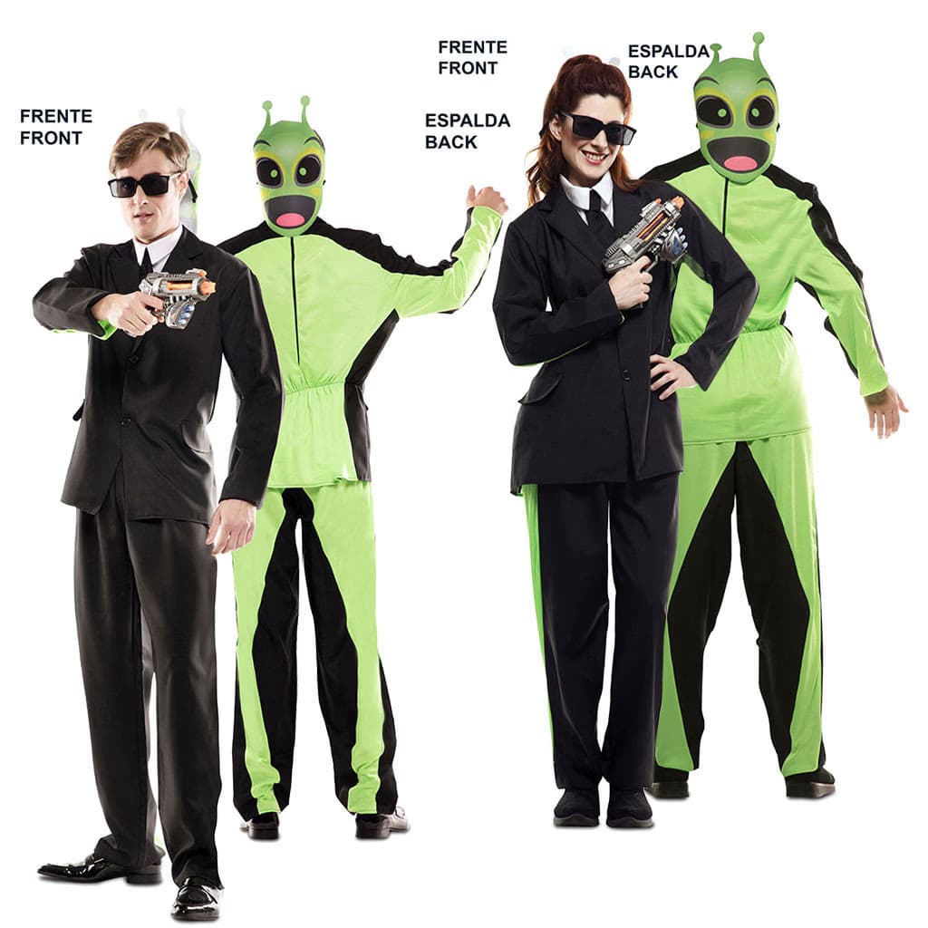EU double fun traje negro-alien T ML