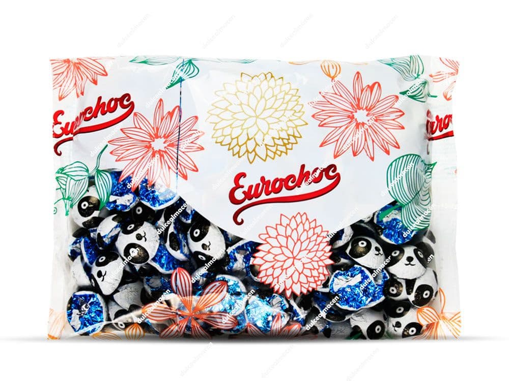 Pandas de Chocolate Blanco Eurochoc 200 Unidades