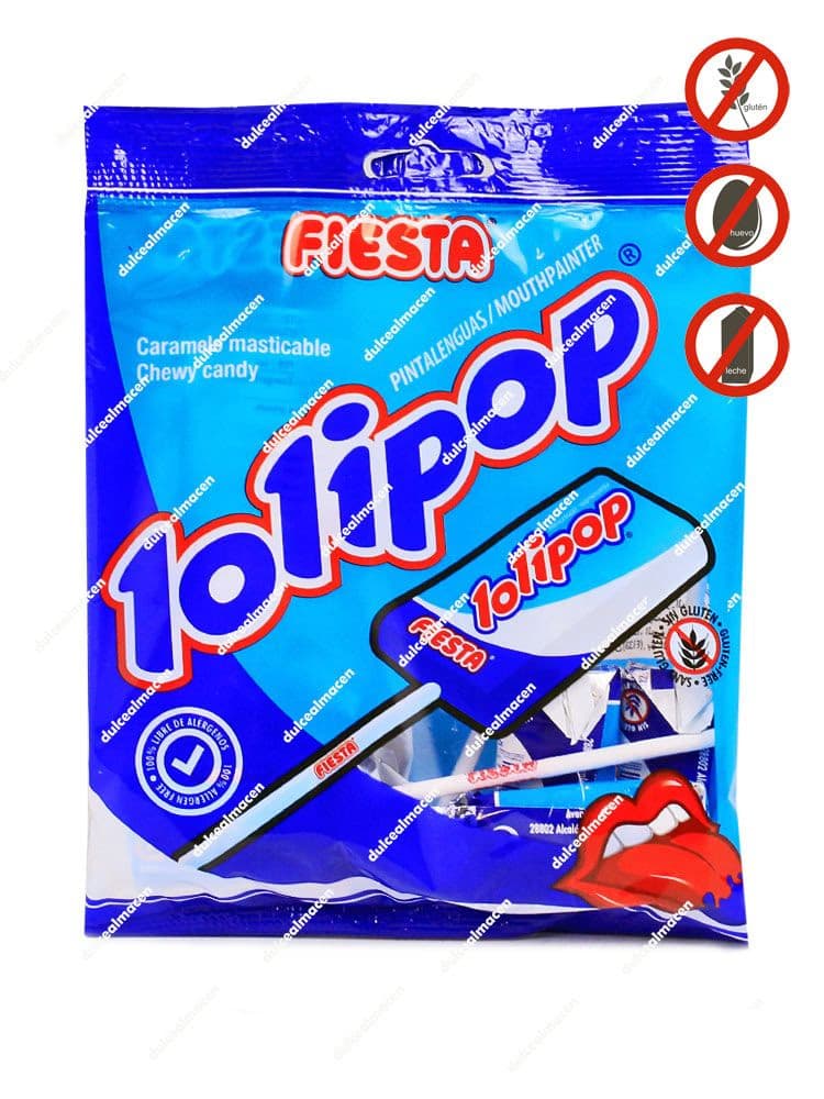 Fiesta Lollipop Pintalenguas 7 uds