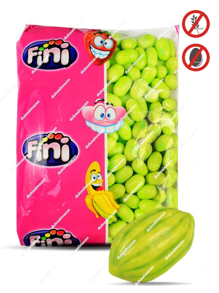Fini Melones Chicle 250 uds bolsa de chicles con forma de melon en Dulcealmacen