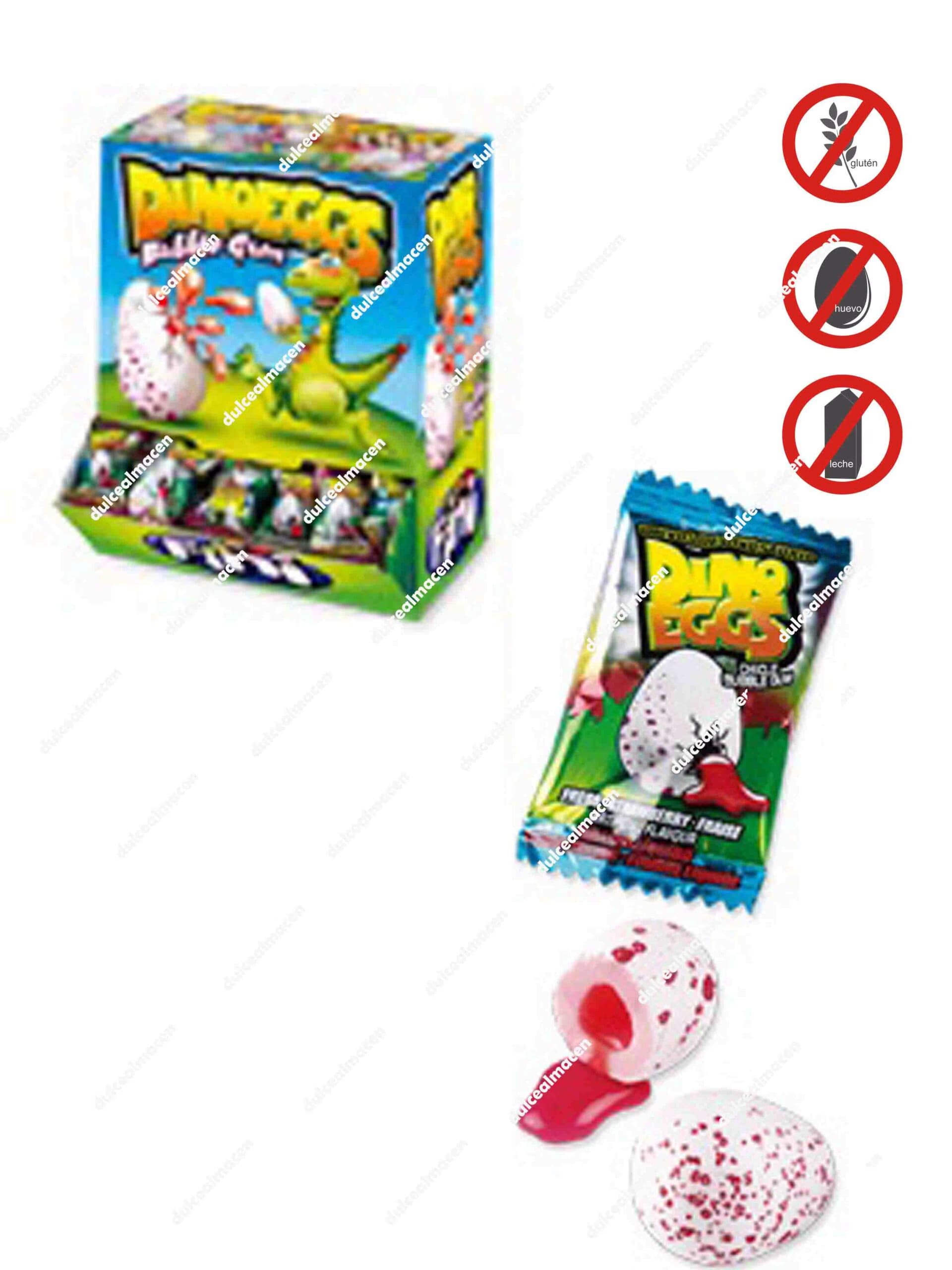 Fini Boom Huevos Dino 200 uds caja de chicles rellenos en Dulcealmacen