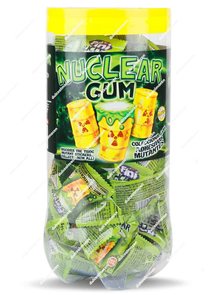 Fini Nuclear Gum 50 uds en bote exhibidor - Dulcealmacen
