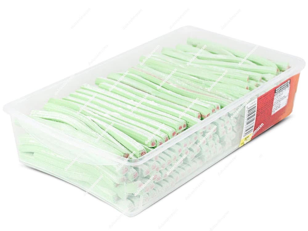 Fini Líneas Sandía 200 uds | Regaliz Relleno con Azúcar Glas Sabor Frutal