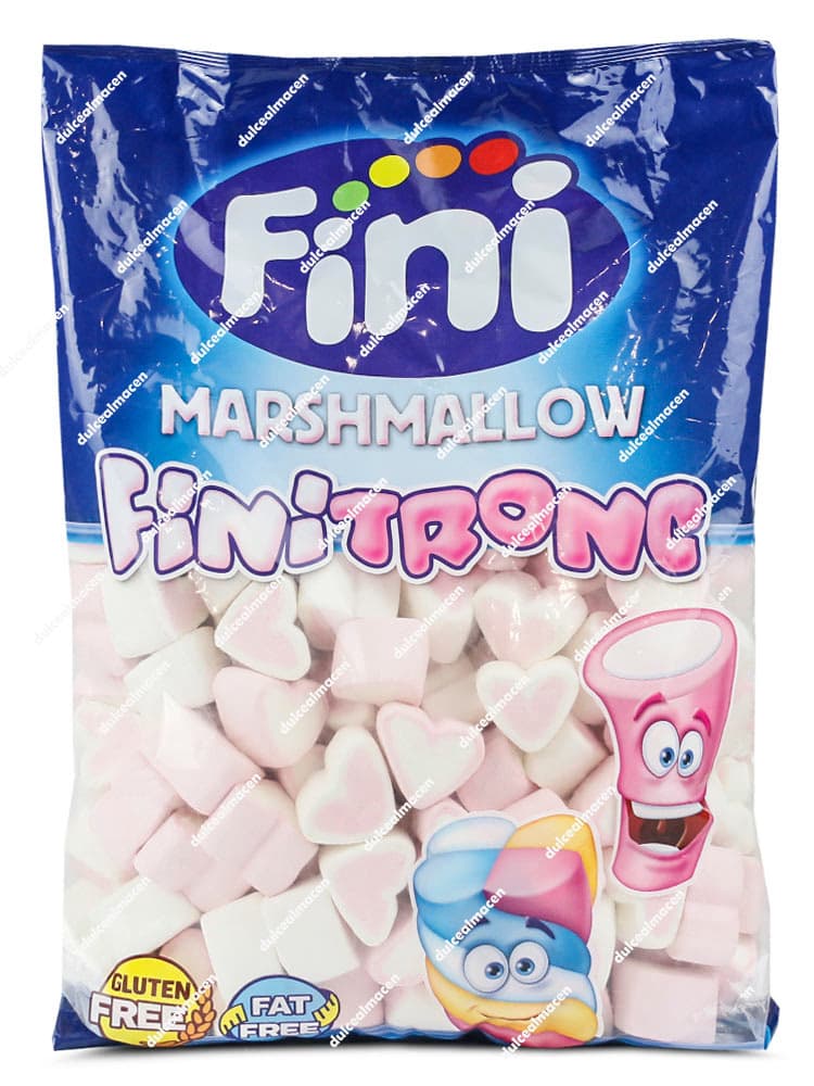 Finitronc Corazones 125 uds bolsa de marshmallows rosas con forma de corazon Fini Dulcealmacen