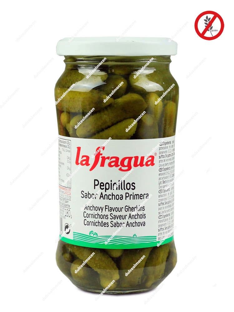Fragua Pepinillos Sabor Anchoa Tarro 365 gr