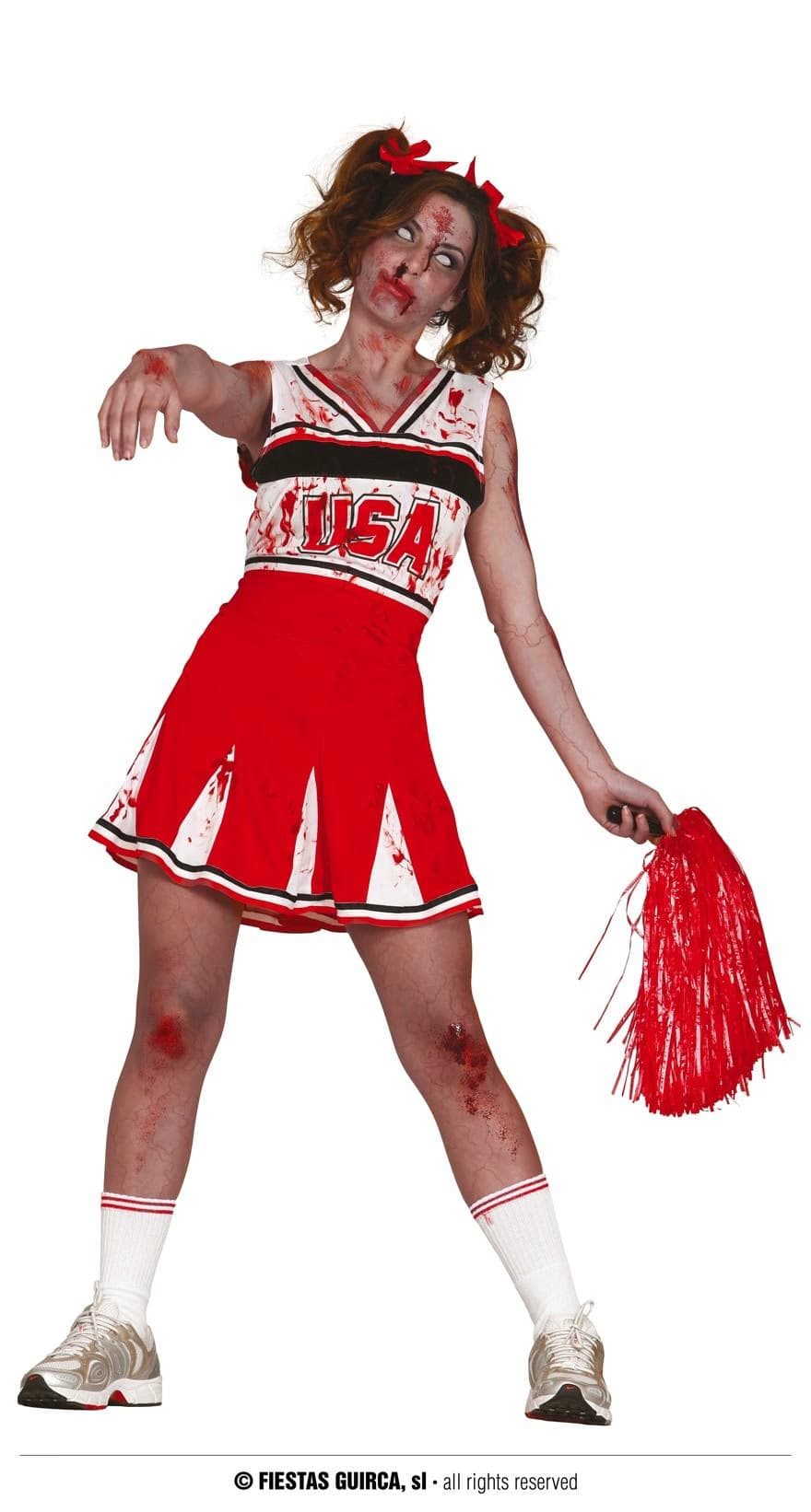 GU cheerleader zombie adulta talla l 42-44