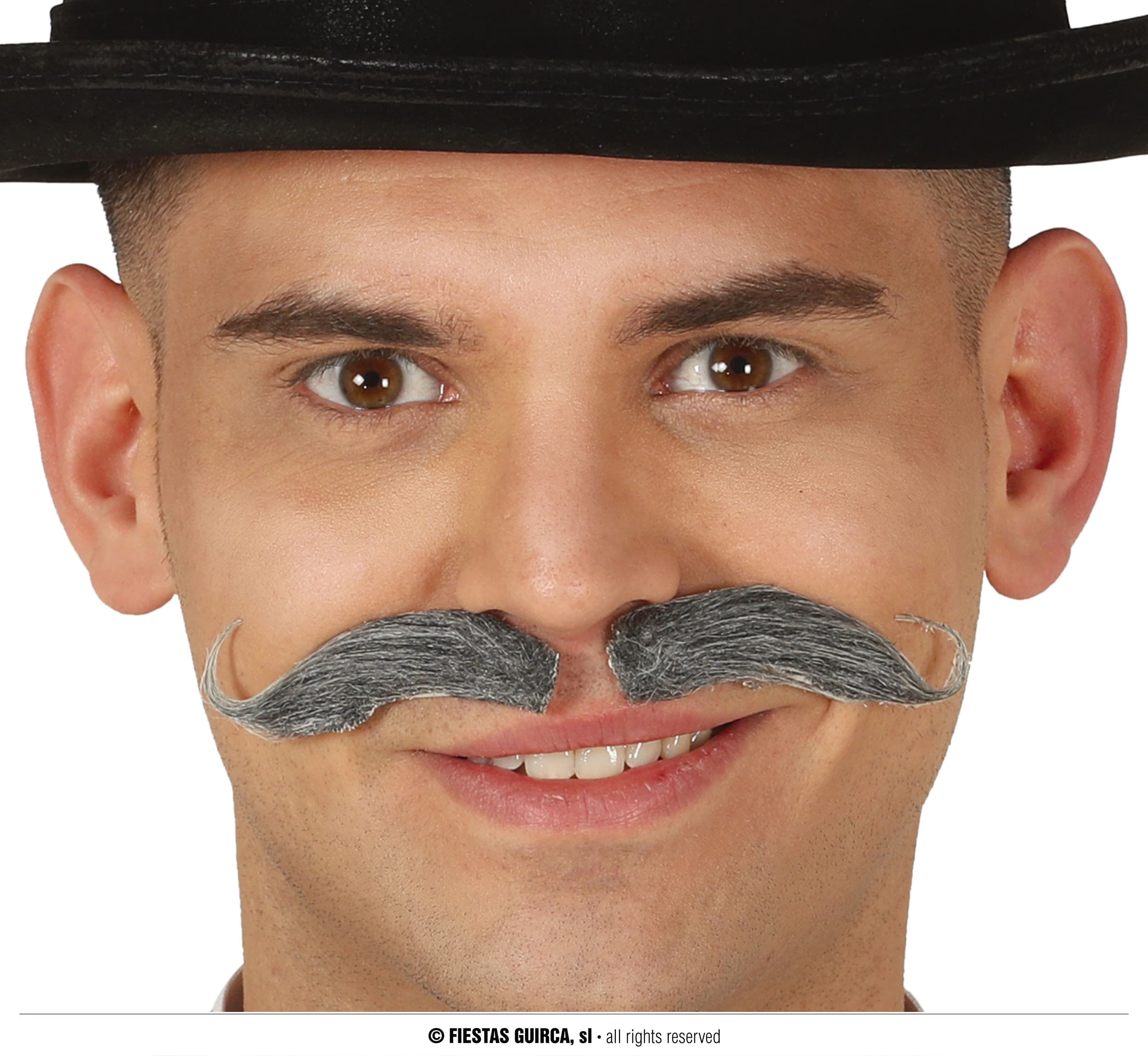 GU bigote bavaro gris