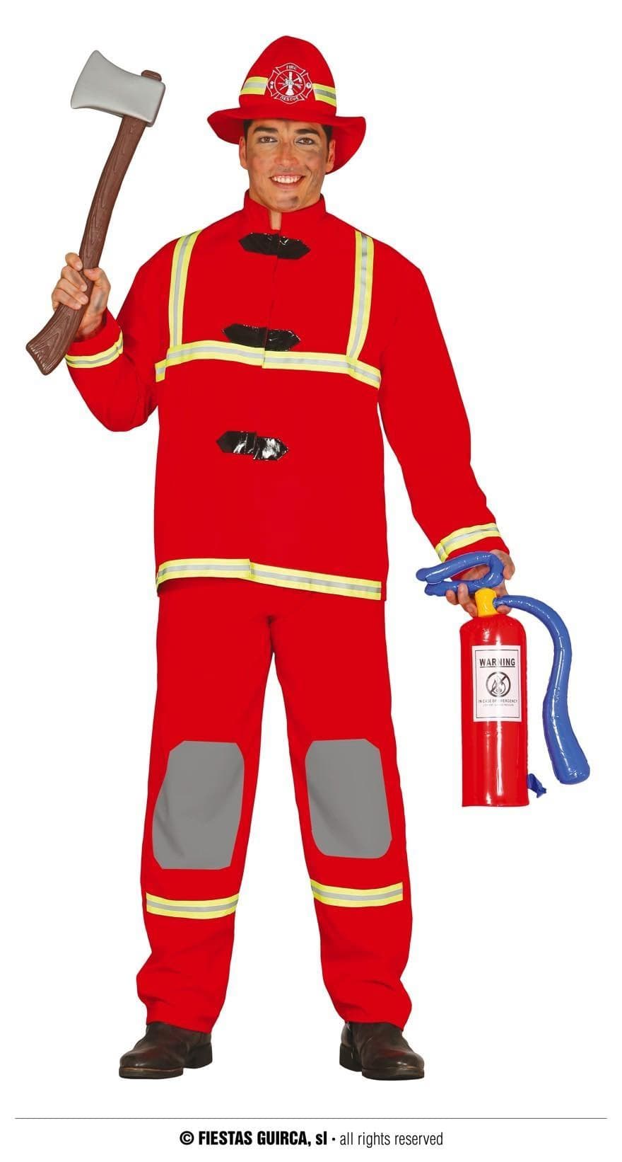 GU bombero adulto talla m 48-50