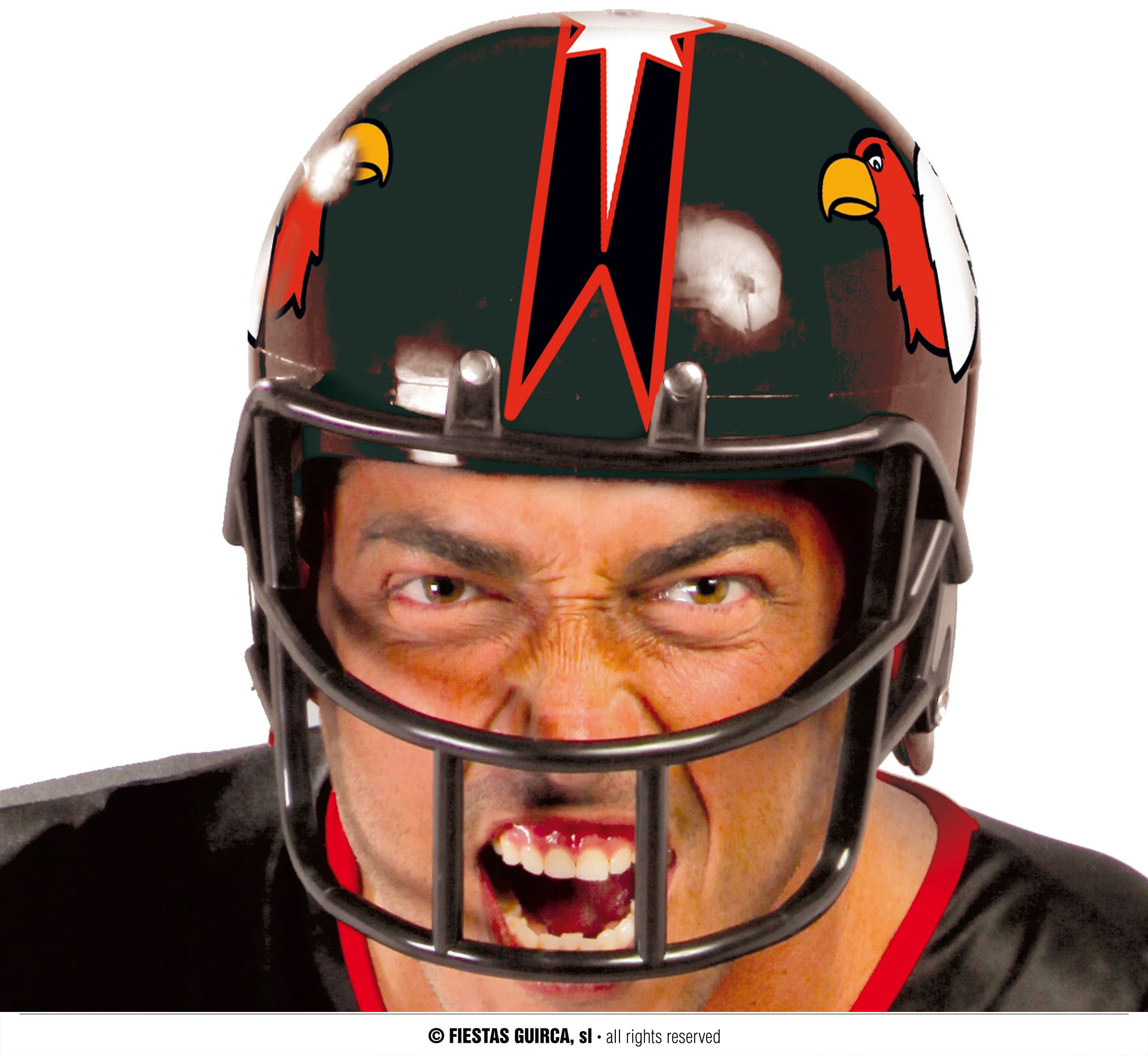 GU casco futbol americano negro