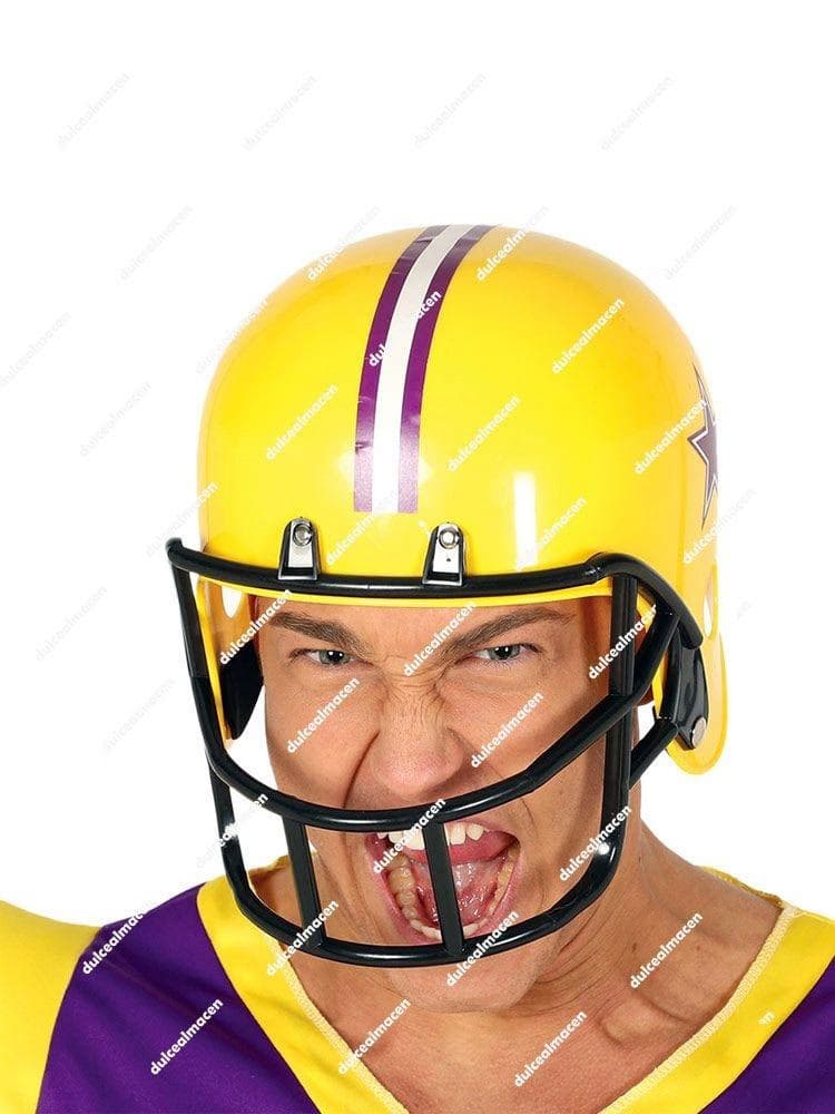 GU casco futbol americano amarillo