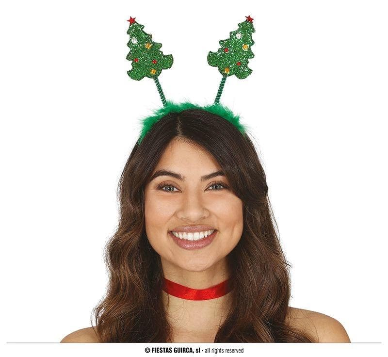 GU diadema arboles navidad