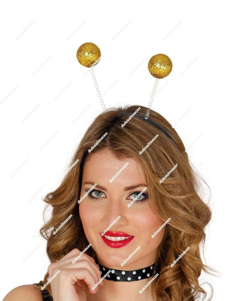 GU diadema bolas escarcha oro