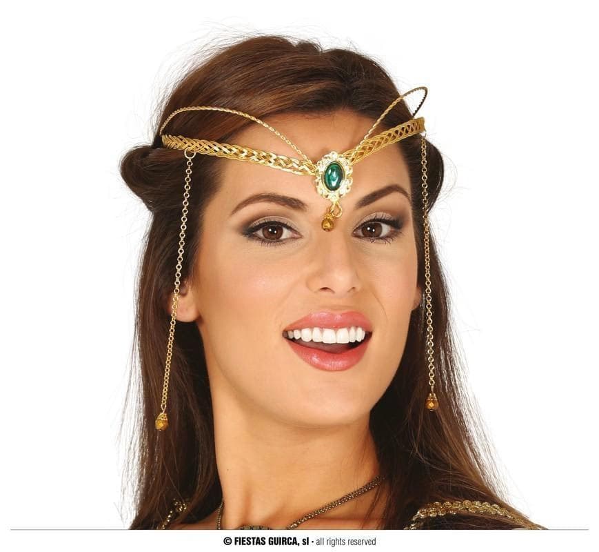 GU diadema medieval metalica oro