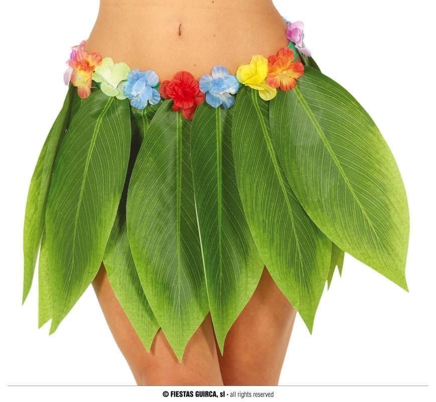 GU falda hawaiana hojas 38 cms.