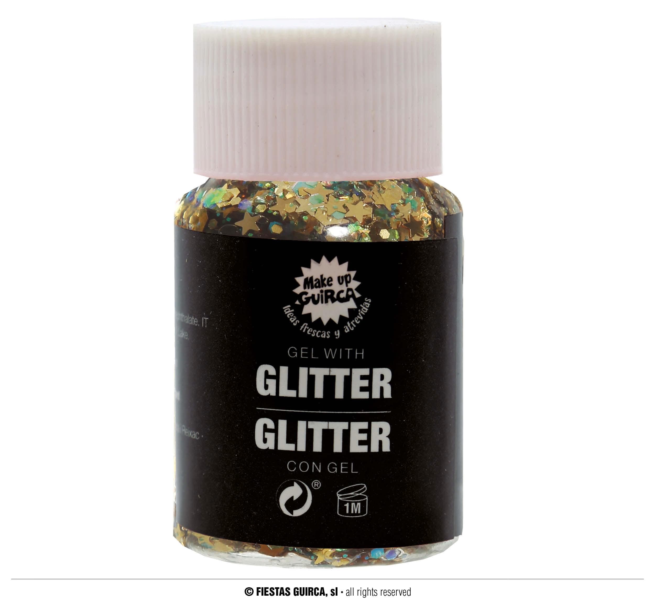 GU bote glitter en gel oro, 20 gr