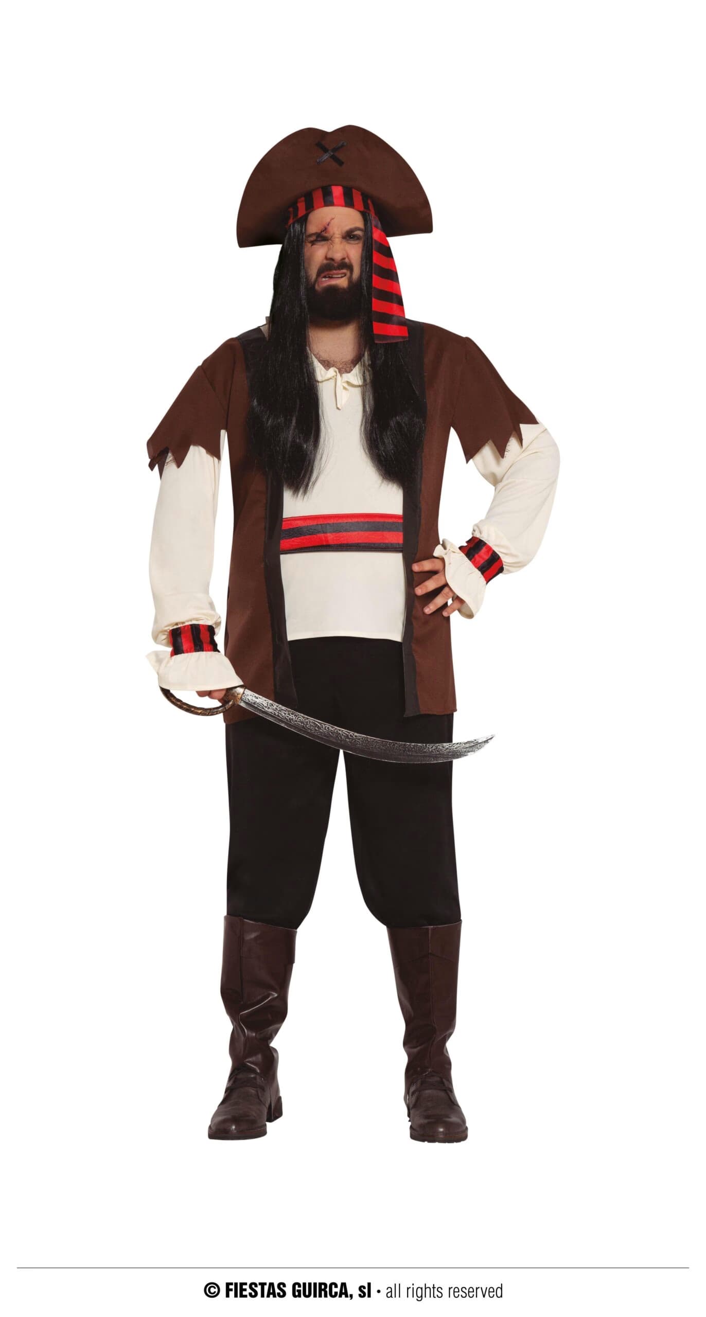 GU pirata siete mares, adulto, 54   56 (xl)