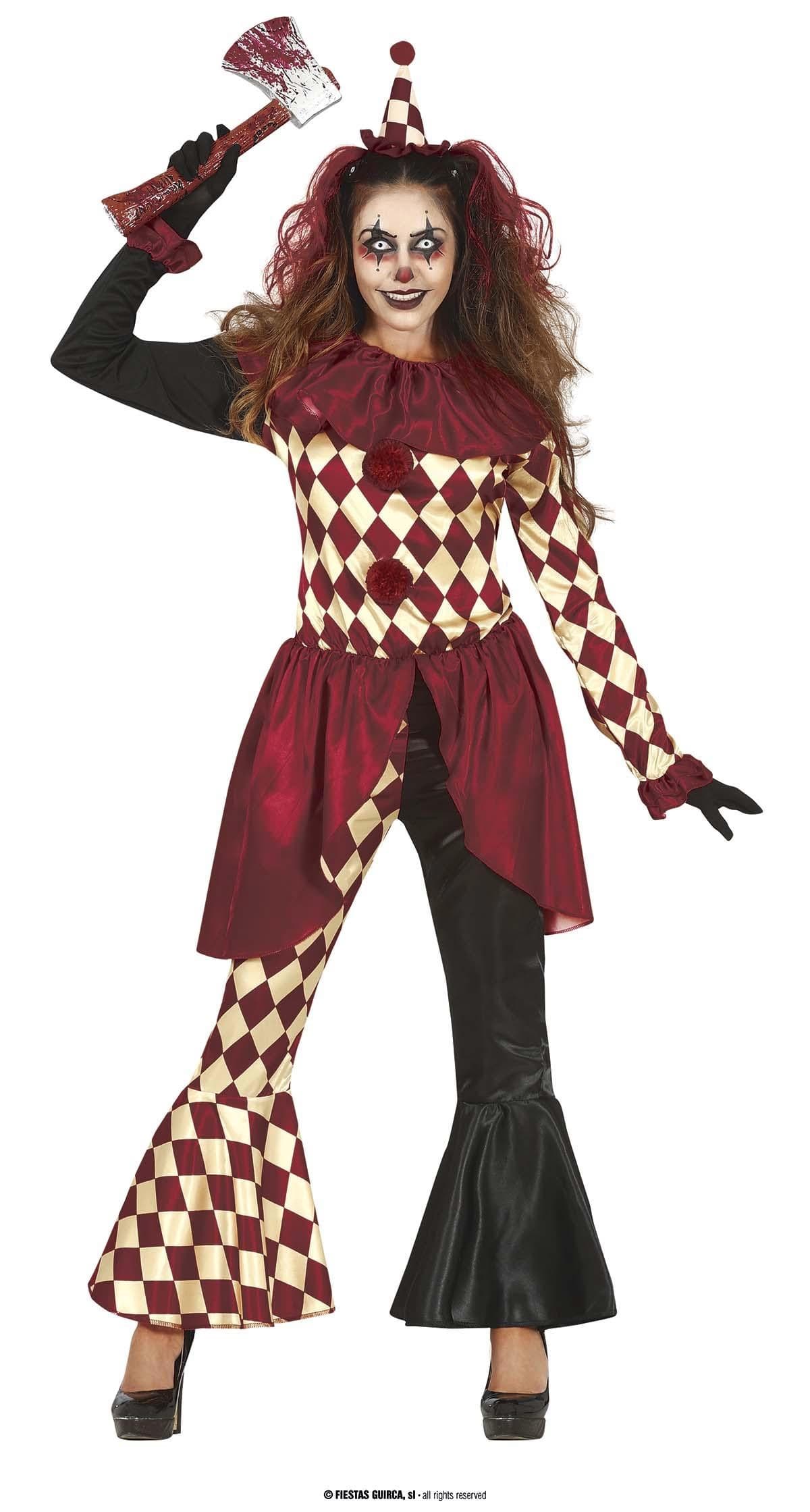 GU horror clown, adulta, 38 - 40 (m)