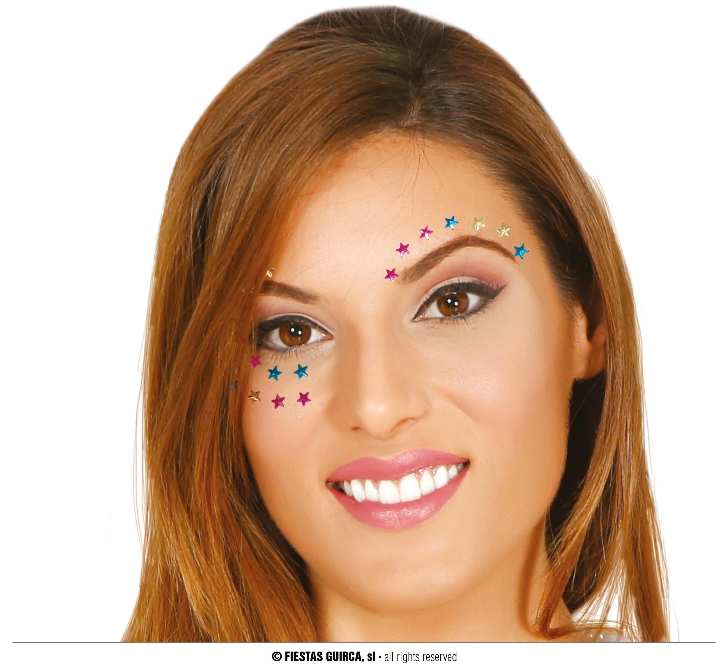 GU joyas faciales adhesivas esrellas
