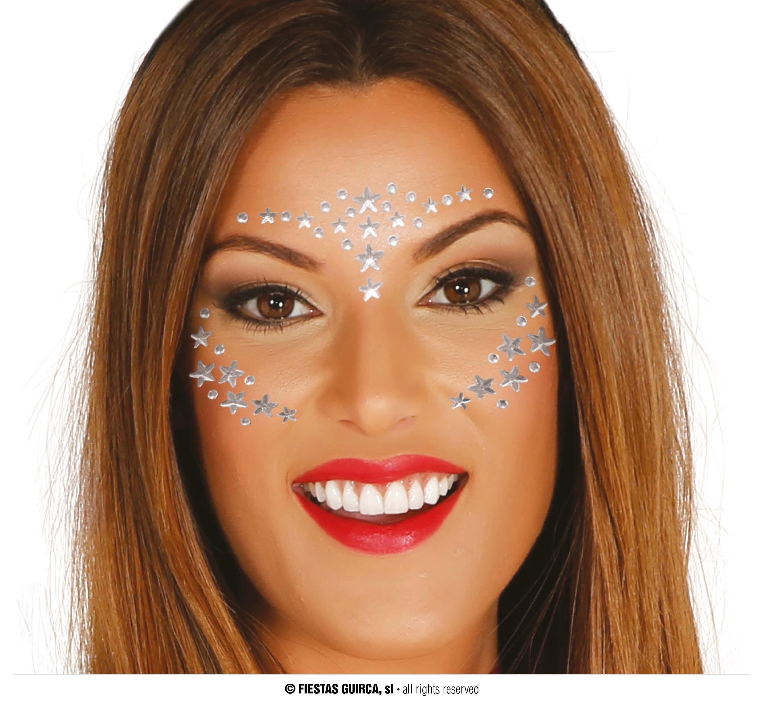 GU joyas faciales adhesivas estrellas