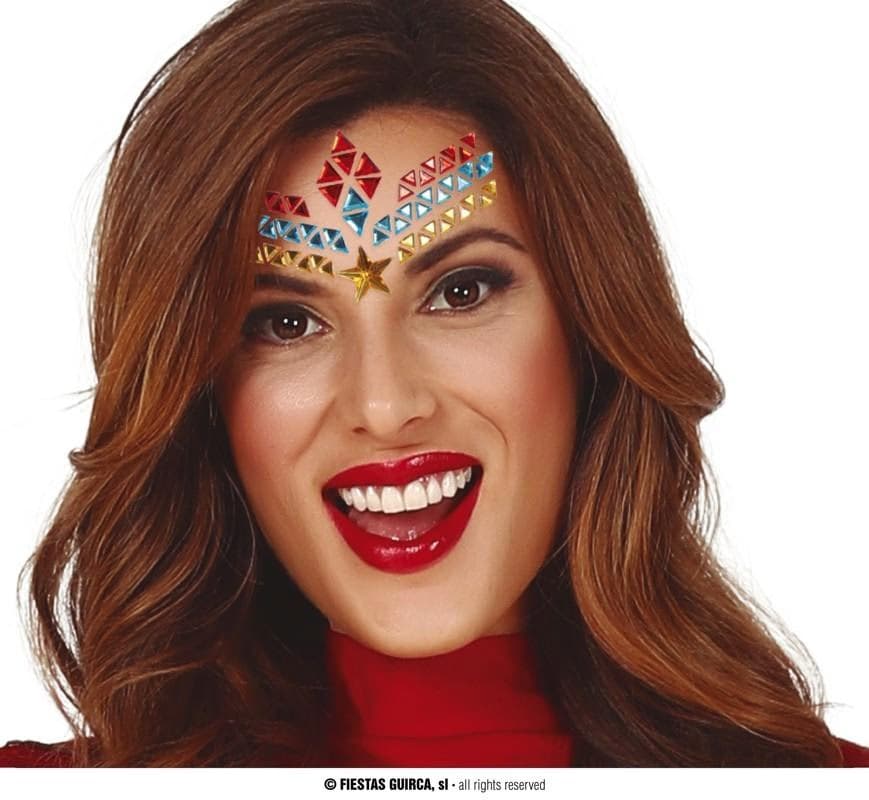 GU joyas faciales adhesivas super heroina