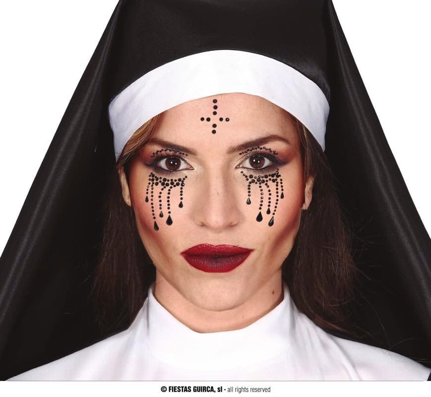 GU joyas faciales adhesivas monja