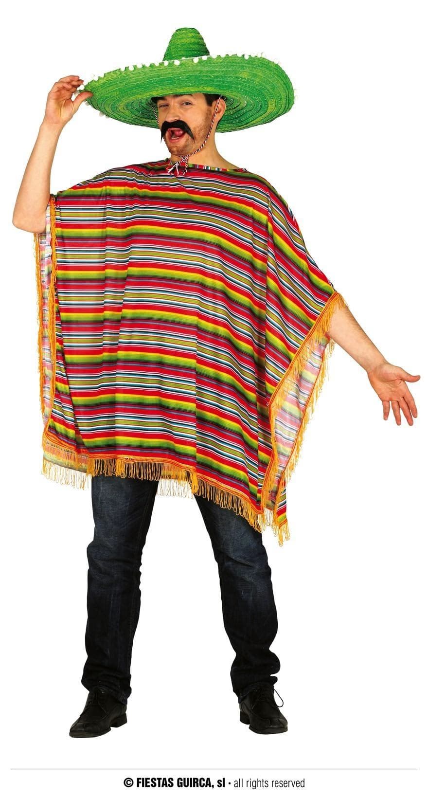 GU poncho mexicano, adulto, 52   54 (l)